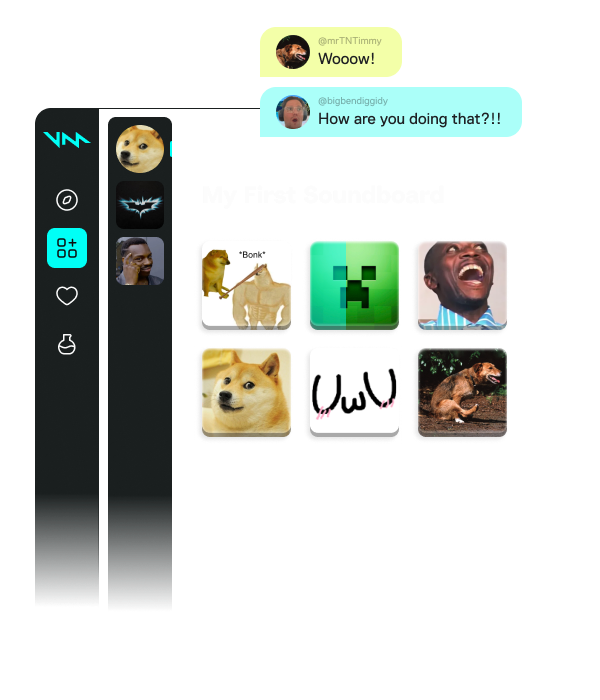 Voicemod soundboard — samples on hotkeys